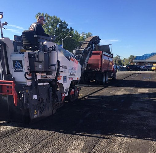 a macchione brothers milling a road