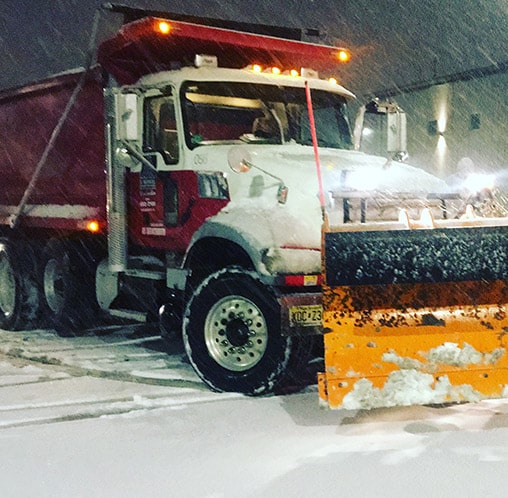 snowplow plowing road