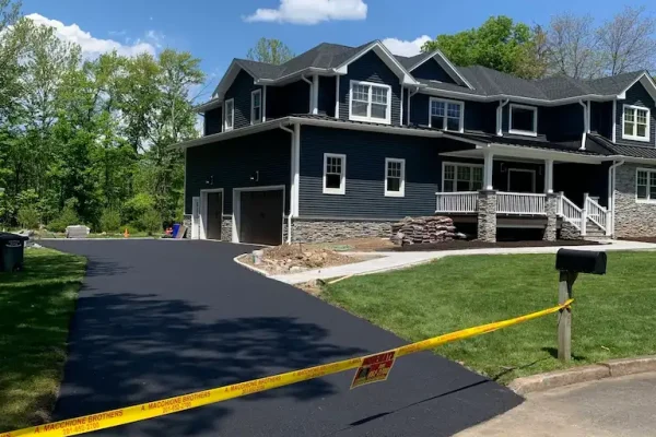 Large Driveway Freshly Seal Coated New Jersey